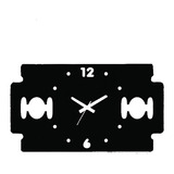 Relógio De Paredes Personalizado Barbearia Gillette
