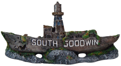 Enfeite Para Aquário Navio South Goodwin Decorativo Resina