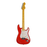 Guitarra Elétrica Michael St Gm222n Stratocaster De  Tília Metallic Red Com Diapasão De Bordo