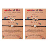 4 Pulseras Familia Elefante Amor Complemento Ac Inoxid B092