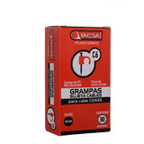 Grampas Sujeta Cable Tacsa N° 6 Para Cable Coaxil Caja X50u