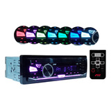 Auto Rádio Som Automotivo Mp3 Jr8 1010bt 2 Usb Bt 7 Cores 