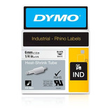 Dymo Cinta Para Rotuladora Rhino Termoencogible Neg/blc 6mm