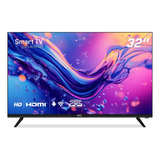 Tv Smart Led 32  Hq Hqstv32 - Preto, Hd, 3 Hdmi, Android