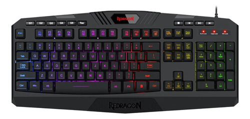 Teclado Gaming Redragon Harpe Pro K503a-rgb Inglês Com Fio