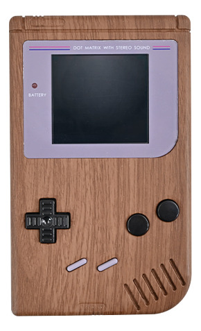 Consola Game Boy Dmg Mod Retroiluminada Ips Carcasa Madera