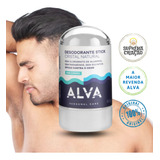 Desodorante Masculino Natural Alva 60g Cristal Promoção