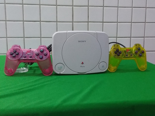 Playstation Ps One Console 2 Controle Cabo , Fonte E Jogos 