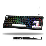 Xvx - Teclado Mecanico V-k66 Al 60 % Para Juegos, Teclado Re