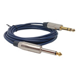 Cable De Linea Guitarra Mono A Estereo Plug 1/4 Ts Trs 20mts