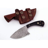 Cuchillo Acero Damasco De Caza Grace Knives De Cuerno