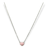 Colgante Plata Ley Corazon Minimalista Rosado Amor Regalo 