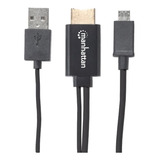 Cable Mhl Manhattan De Micro Usb A Hdmi Con Usb-ap/alime /v