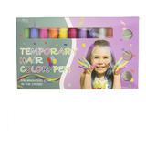 Lápiz Temporal Para Teñir El Cabello Para Niñas, 10 Colores