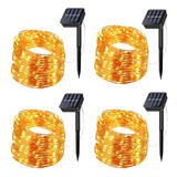 1 4pack Solar Led Luces De Luz Para Decoración De Navidad