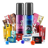 Kit Sexyshop Kuloko Gel Anestesico Volumao Retardante - 45un