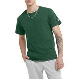 Champion Camiseta Clásica De Punto Para Hombre, Verde Oscuro
