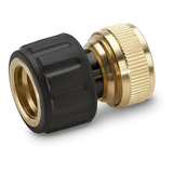 Conector Karcher® De Latón Con Aqua Stop P/ Mangueras 3/4 