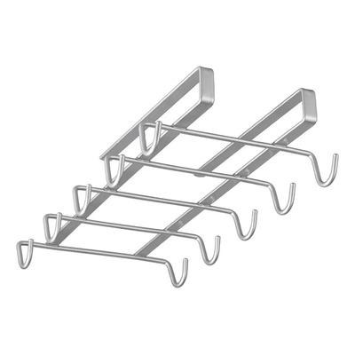 Rack Porta Tazas Para Entrepaño Capacidad 10 Tazas Gris