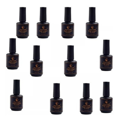 12 Topcoat Fengshangmei Pretinho Do Poder Acrigel Atacadoç