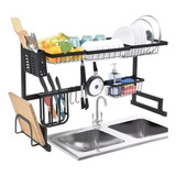 Organizador Escurreplatos Kitchen Rack Acero Sobre Bacha