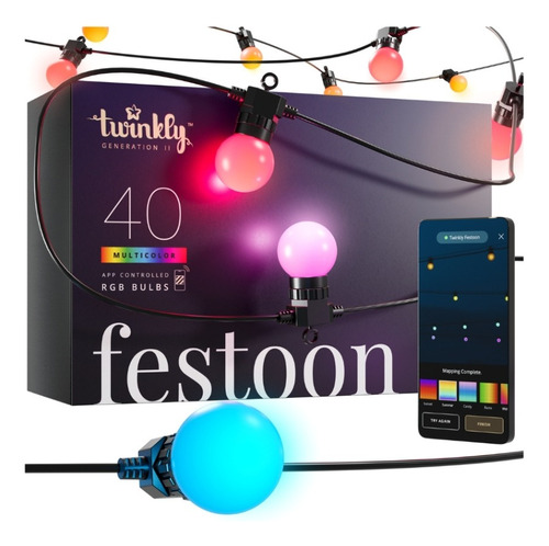 Festoon (guirnaldas) 40 Luces Mapeables Twinkly Wifi/bt