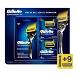 Pack Gillette Proshield Rasuradora Con 9 Cartuchos