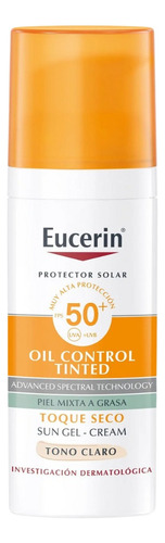 Protector Solar Facial Eucerin Sun Fps 50+ Tono Claro 50 Ml