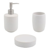 Set De Ceramica Blanco Para Bano