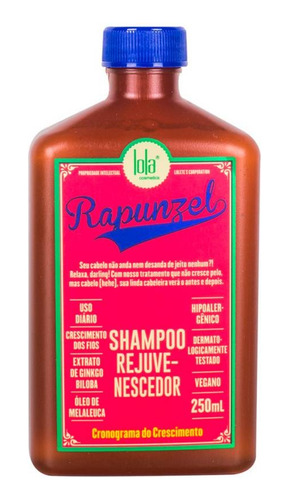 Shampoo Rejuvenecedor Rapunzel Lola Cosmetics 250 Ml