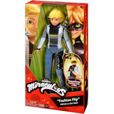 Miraculous Fashion Flip Adrien To Cat Noir Muñeca De Acción 