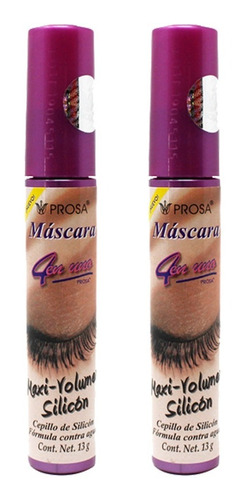 Rimel Mascara Pestañas Maxi-volumen Silicón Prosa 4 En 1