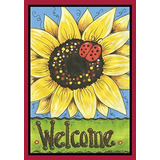 Bandera Decorativa Girasol Lady 12.5 X 18 