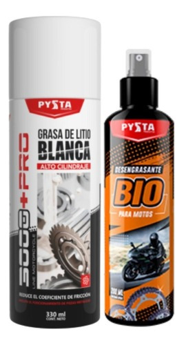 Grasa Blanca De Litio 330ml Pysta + Desengrasante Bio