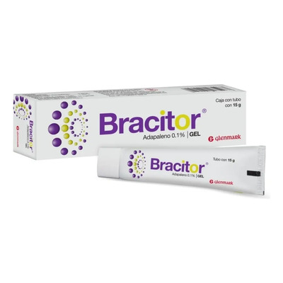 Bracitor Adapaleno 0.1% Acne Comedones Pústulas Glenmark | Envío gratis