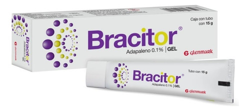 Bracitor Adapaleno 0.1% Acne Comedones Pústulas Glenmark