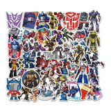 50 Stickers De Transformers - Etiquetas Autoadhesivas