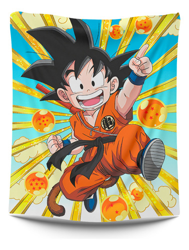 Cobija Frazada Dragon Ball  100x 150 Cm Personalizable 