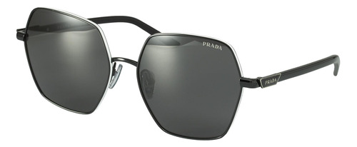 Prada Spr 56y 1ab-5s0 Hexagon Shape Negro Gris