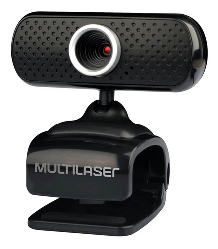 Webcam 480p Microfone Embutido Usb Preto Multilaser - Wc051
