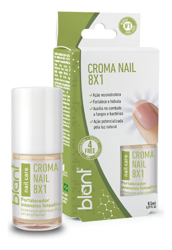 Base Fortificante Vegana Croma Nail 8x1 8,5ml - Blant