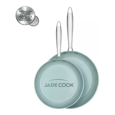 Jade Cook - Juego De Sartenes (20 Y 24cm) - 2 Piezas Color Acero | Meses sin interés