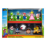 Super Mario Amigos Y Enemigos Set 10 Figuras Jakks Cd