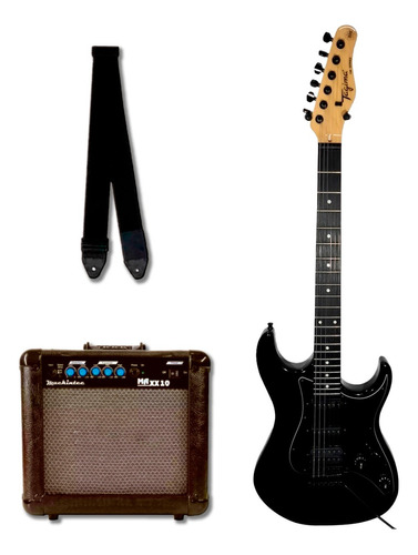 Guitarra Tagima Tg-520 Tg 520 Bk Kit Com Amp E Correia