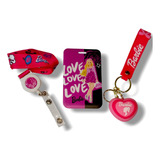 Kit X3 De Porta Carnet + Yoyo + Llavero De Barbie