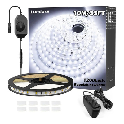 Tira De Luces 1200 Led Blancas Regulador 6000k 10m Para Hoga Luz Blanco Frío | MercadoLibre