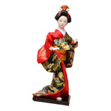 Kimono Japonés Muñeca Geisha Oriental Estatua De Humanoide