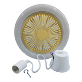 Foco Lampara Led Colgante 30w Con Ventilador De 26 Cm T3265