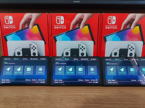 Nintendo Switch Oled Desbloqueado Novo + 40 Jogos (256gb) 