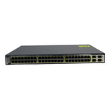 Switch Fast Poe Cisco 3750 48 Portas 48ps-s Ipbase Seminovo